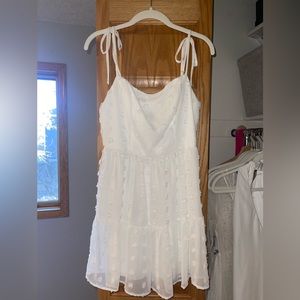 White Dress With Dots